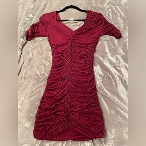 Cocktail maroon dress